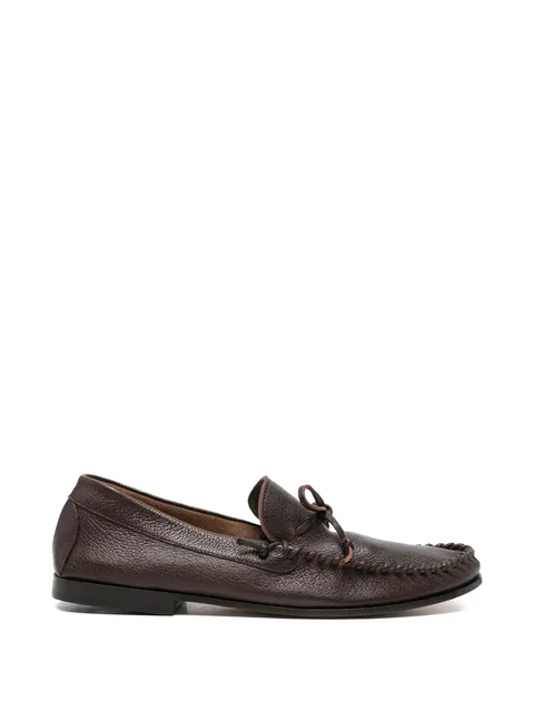 tie-detail loafers