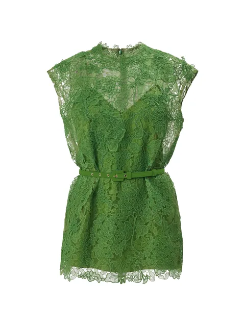 hydrangea lace belted top