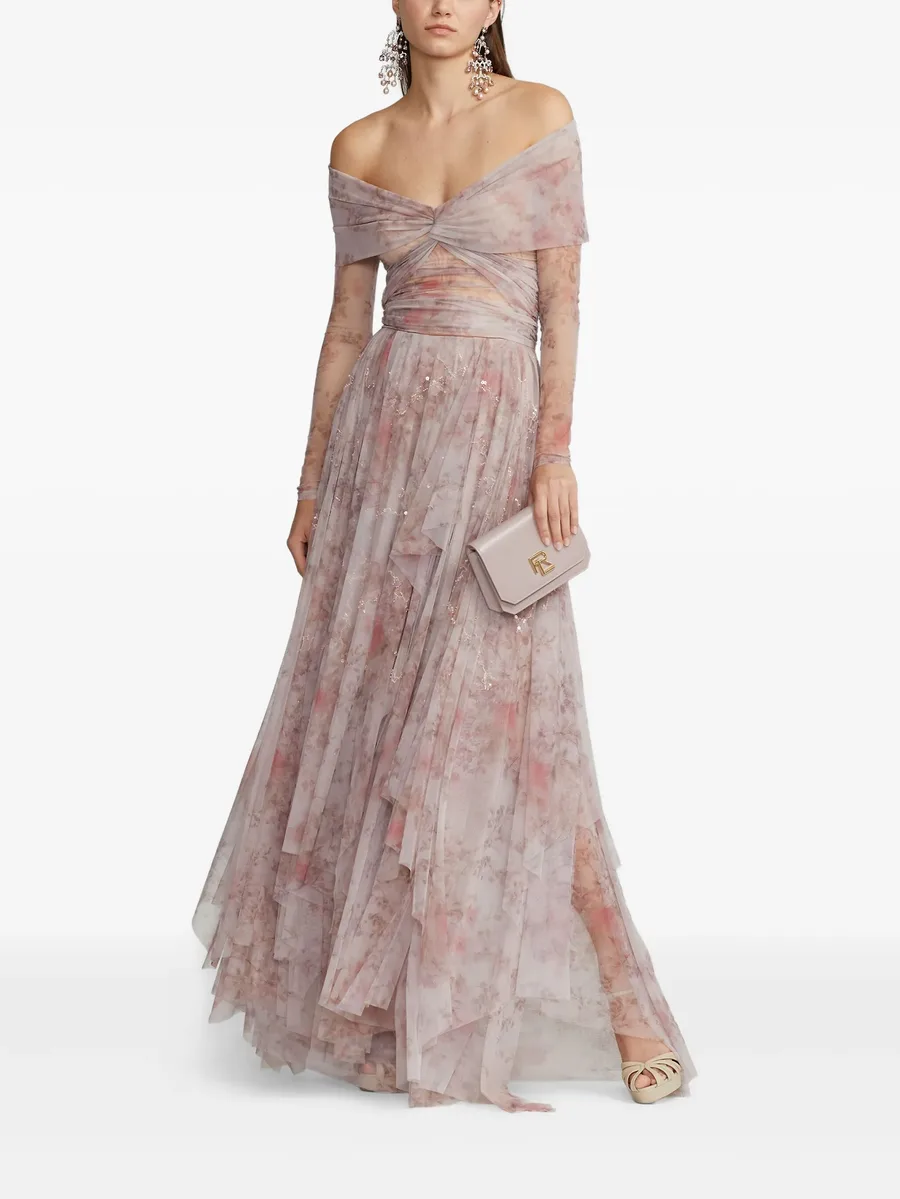 юбка с оборками и цветочным принтом 4
