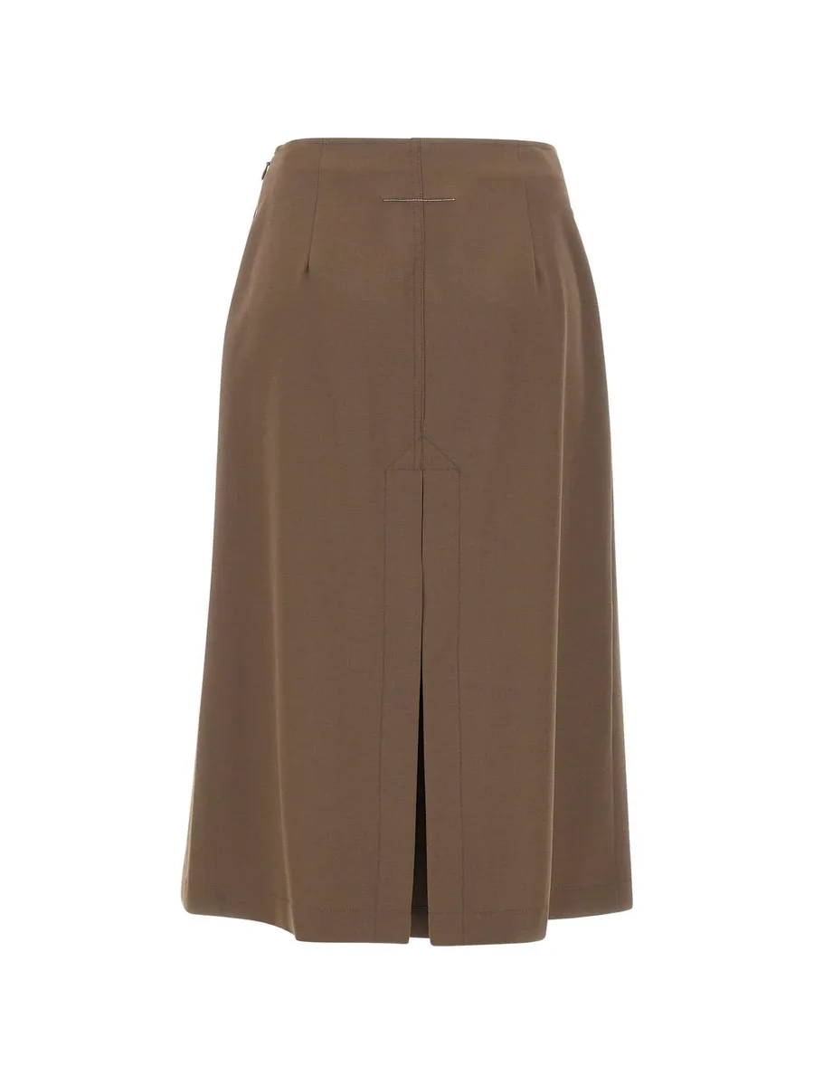 wrap-design midi skirt 2