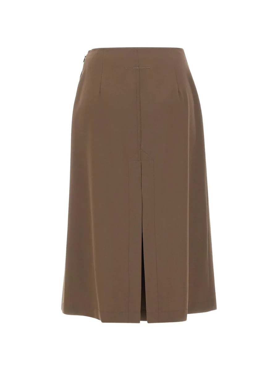 wrap-design midi skirt 3