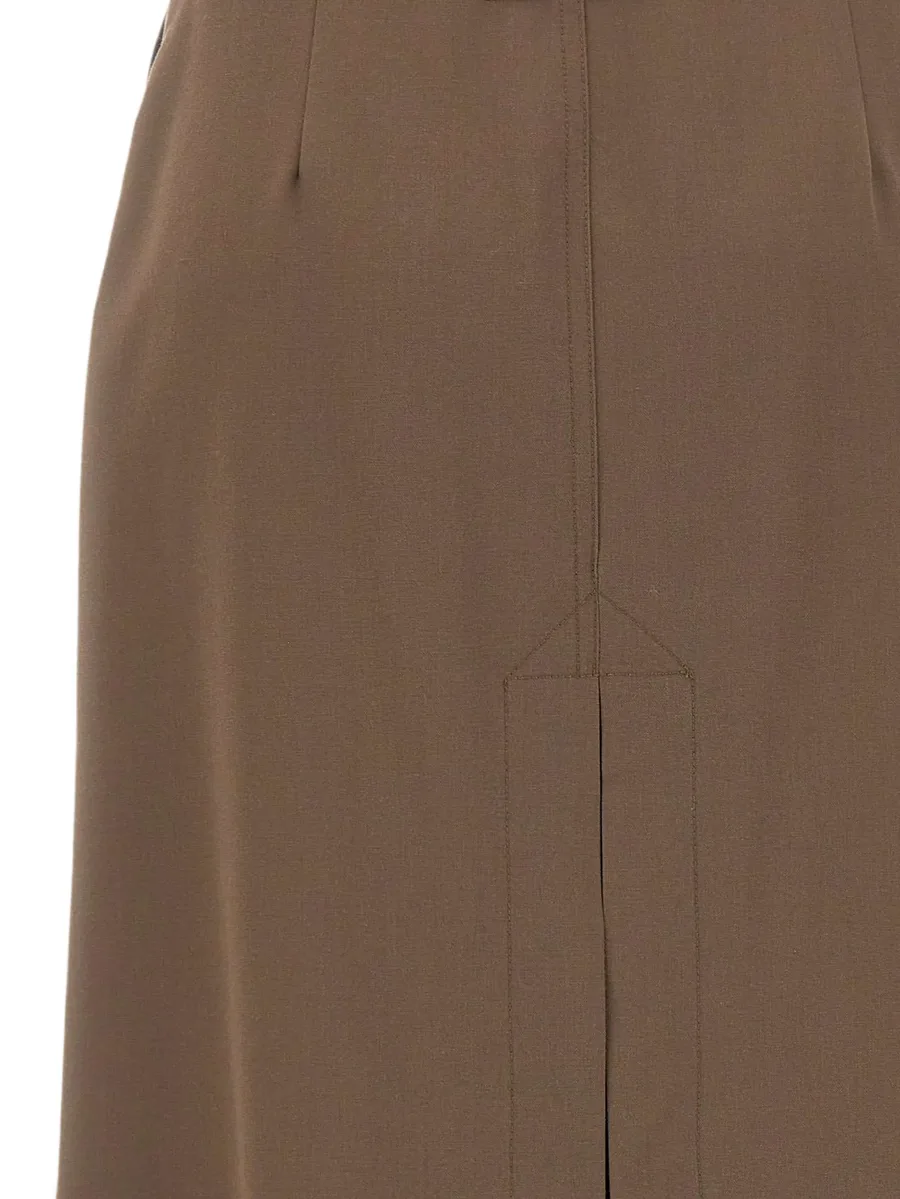 wrap-design midi skirt 4