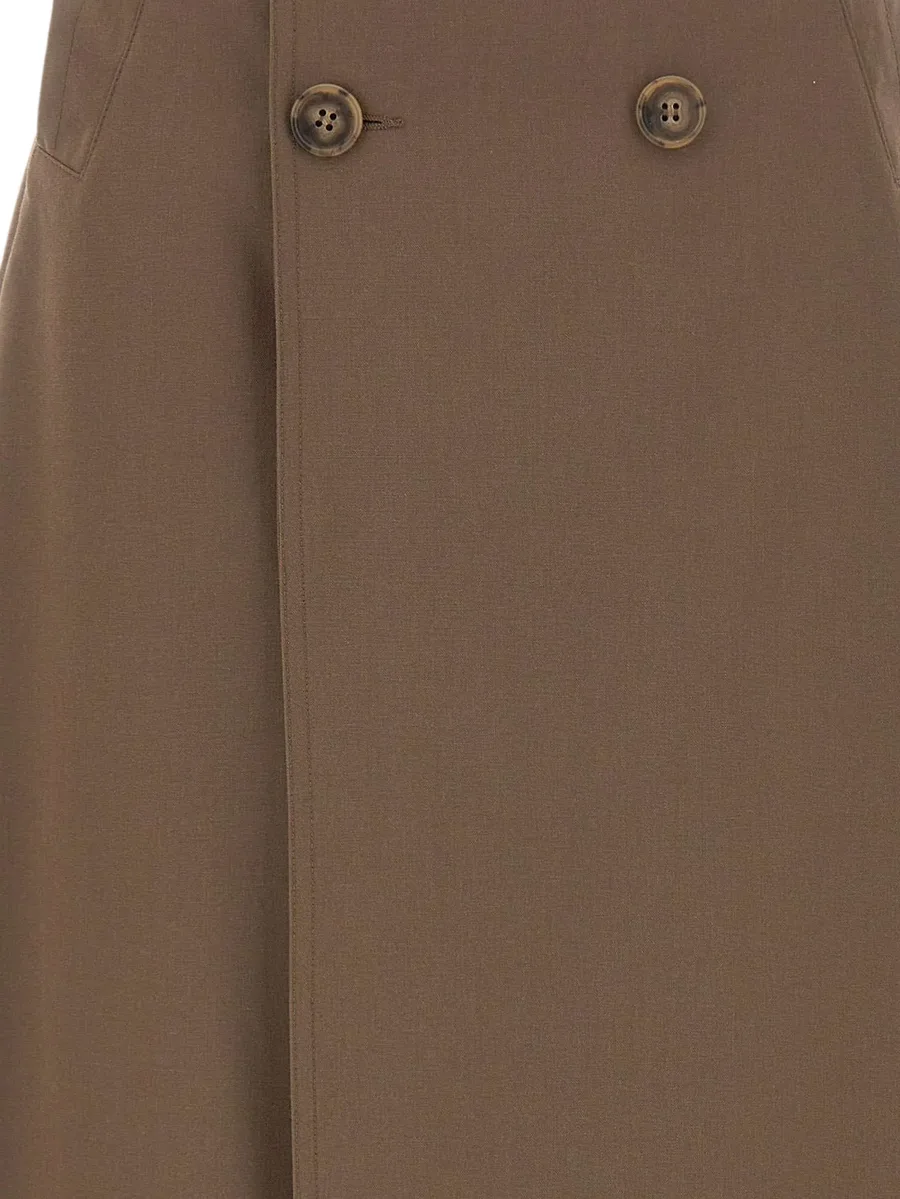 wrap-design midi skirt 5
