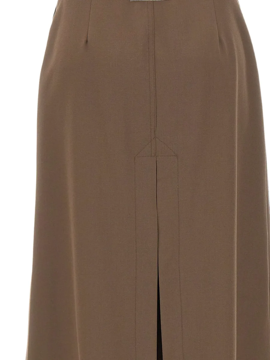wrap-design midi skirt 6