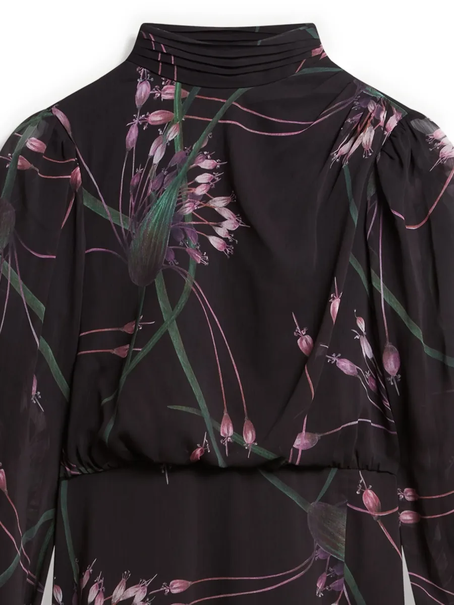 Tillas tie-neck midi dress 4