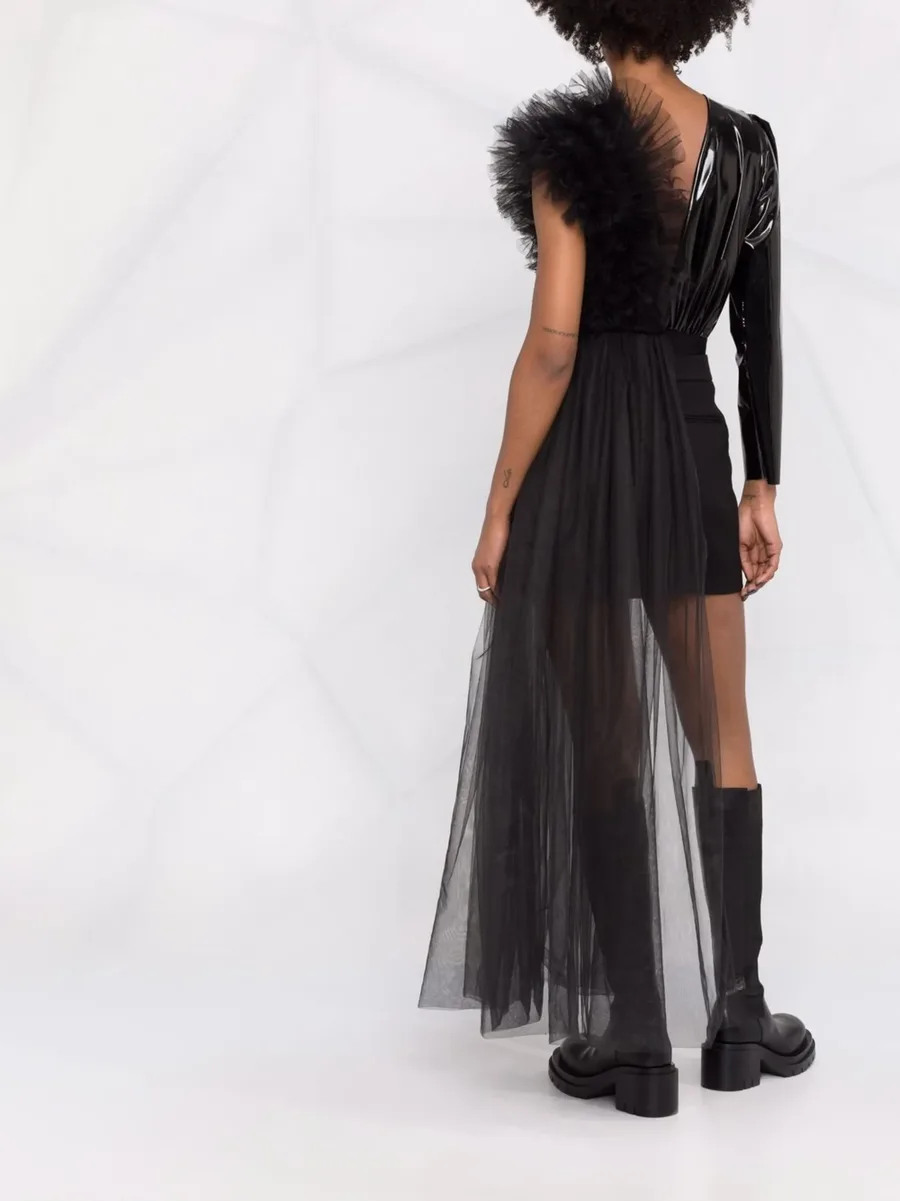 x Lia Aram ruffle-detail bodysuit 8