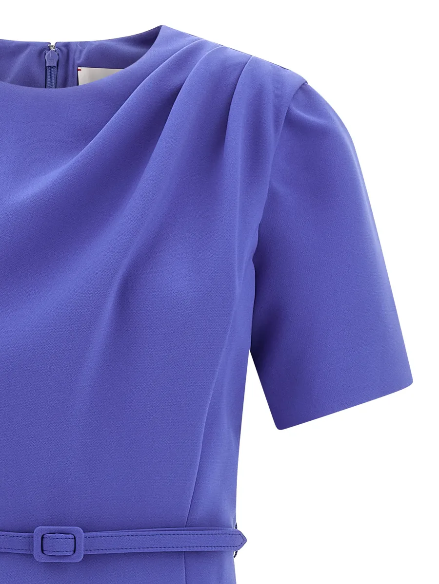 draped crewneck dress 6