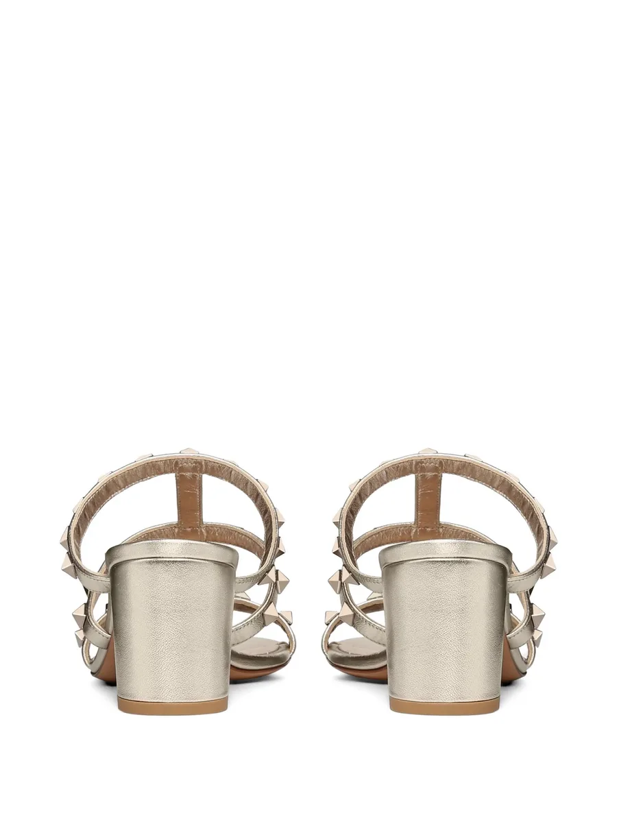босоножки Rockstud 60 с эффектом металлик 3