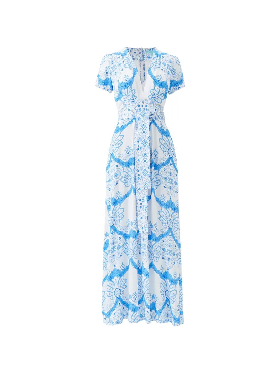 Lou floral-print tie-waist maxi dress 2