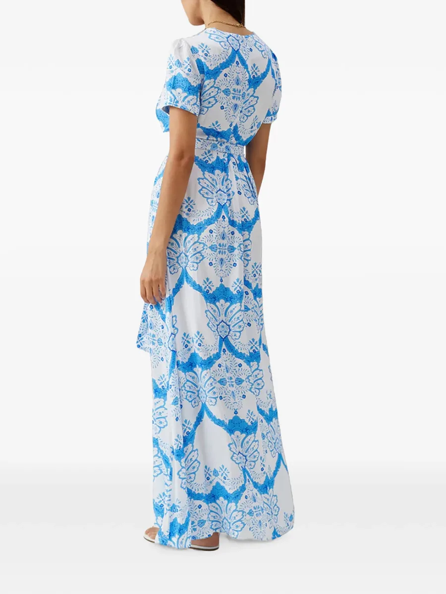 Lou floral-print tie-waist maxi dress 5