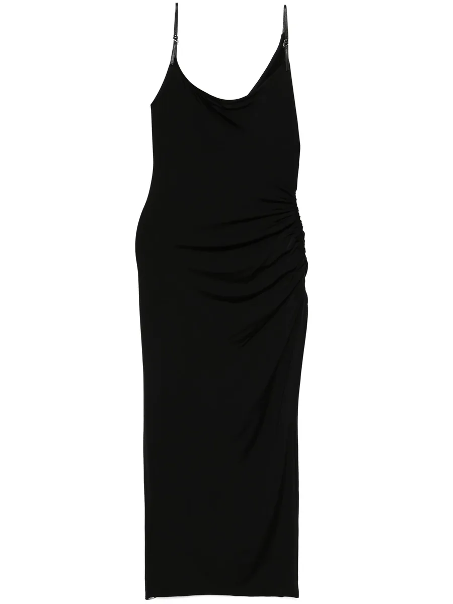 asymetrical buckled maxi dress 2