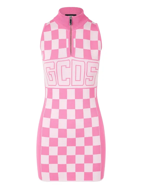 logo-print minidress