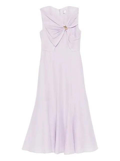 knot-detailing midi dress