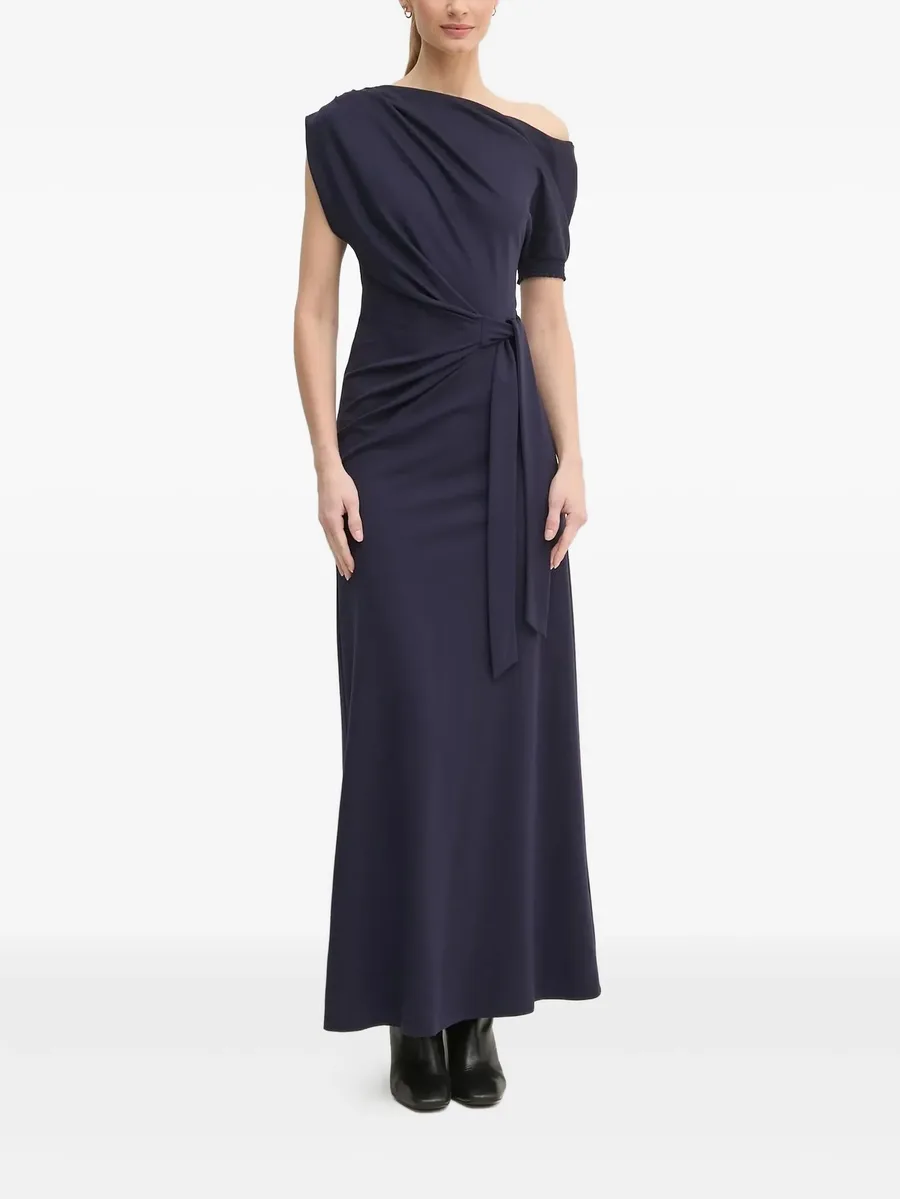asymmetric-neck maxi dress 2