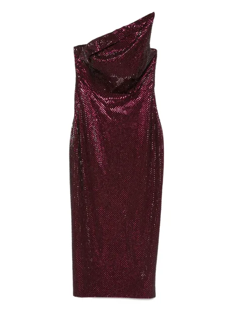 sequin one-shoulder dress
