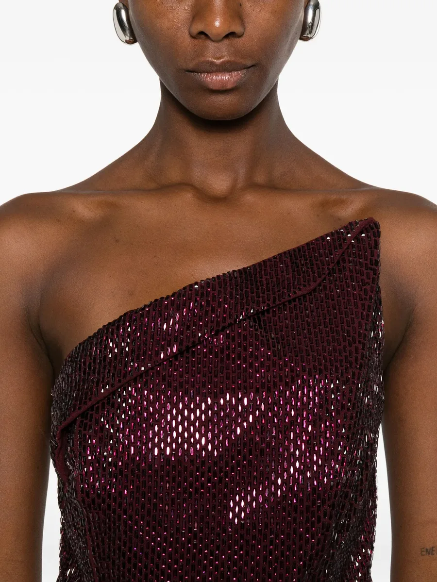 sequin one-shoulder dress 9