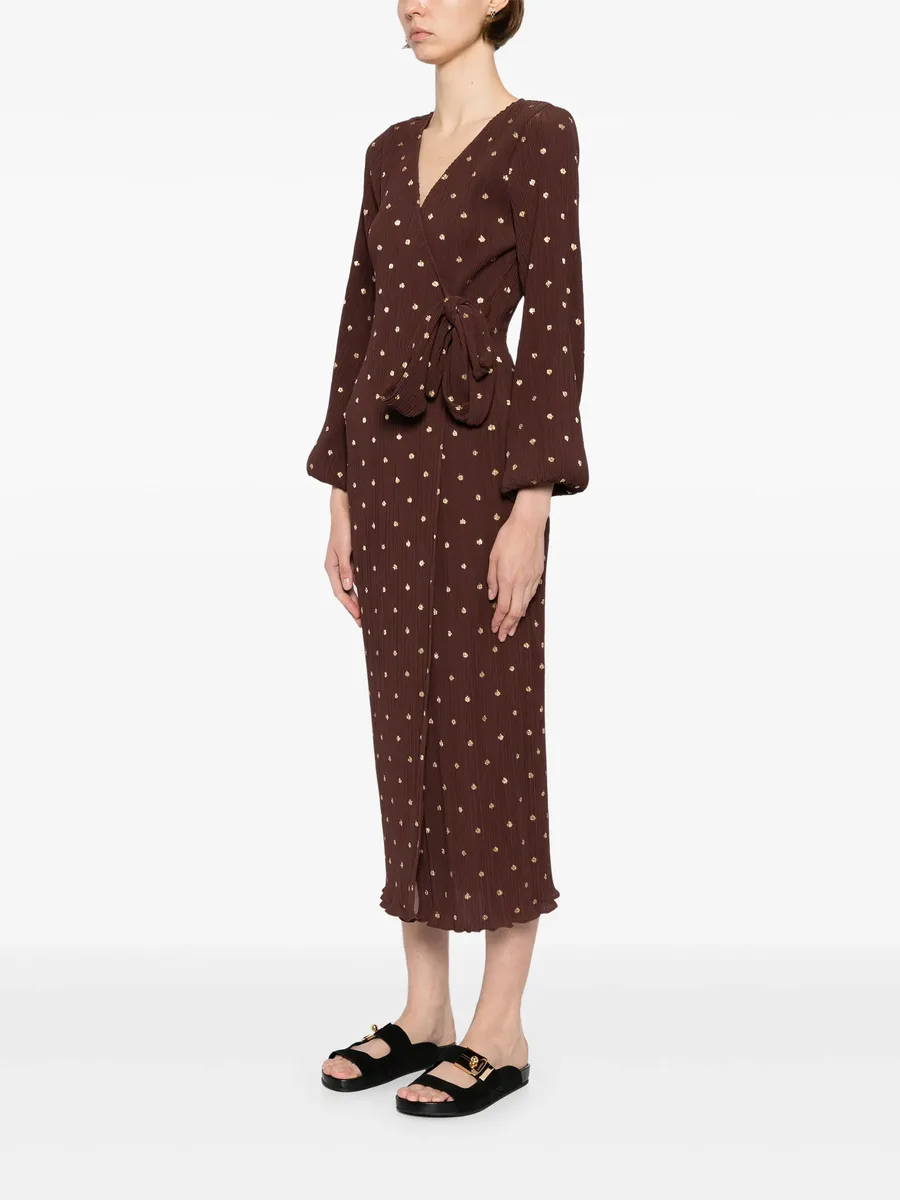 Plisse wrap dress 6