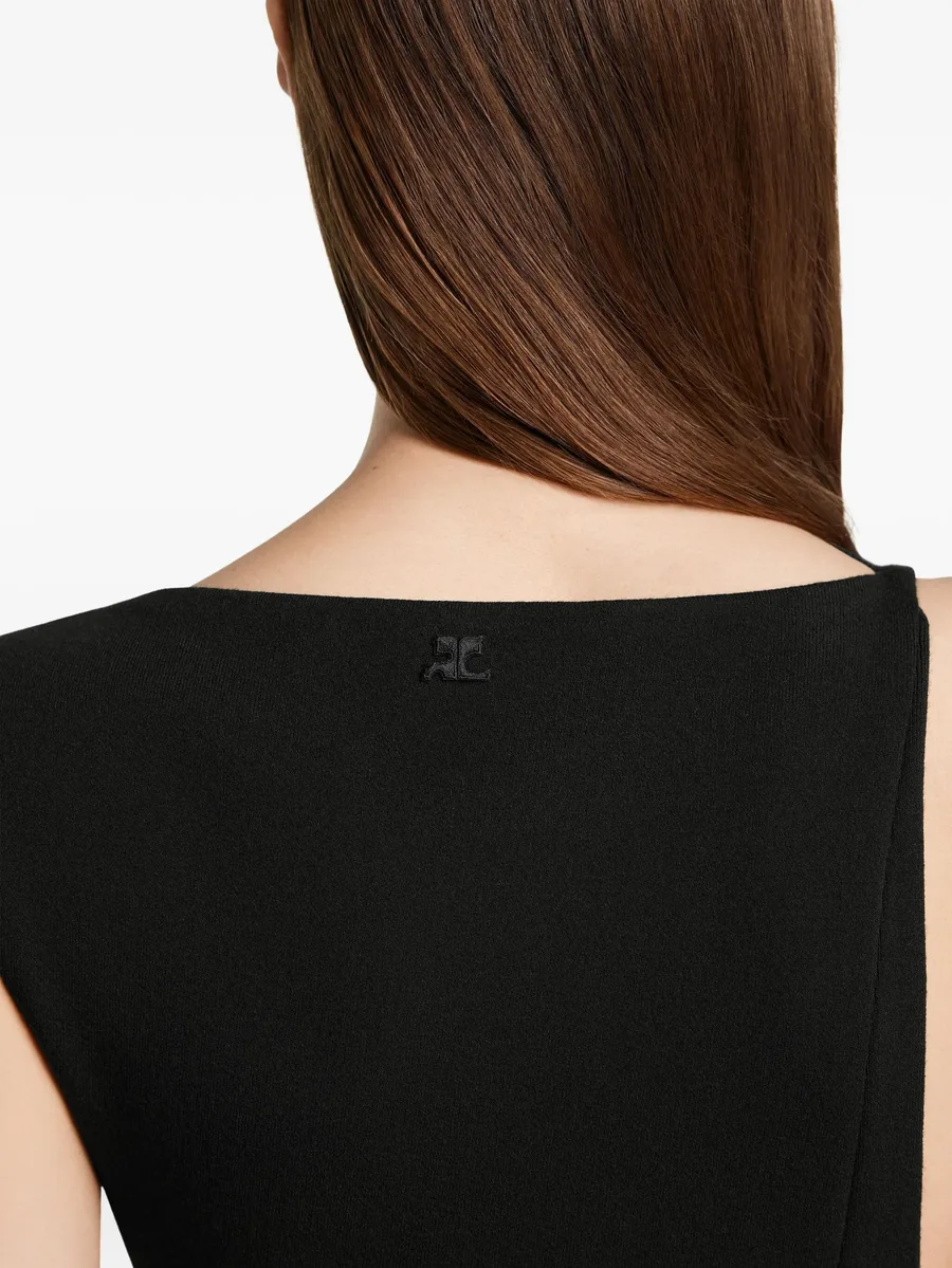 asymmetric sleeveless dress 8