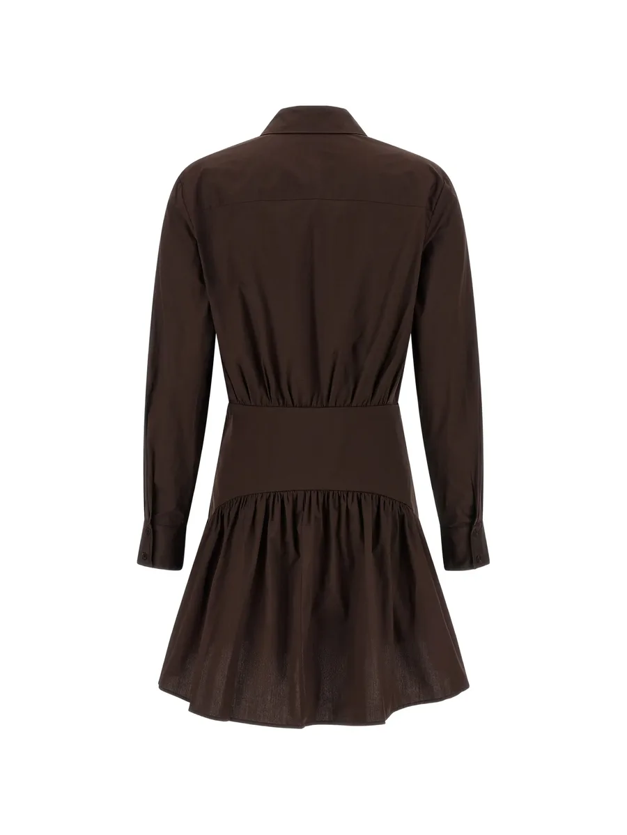 Rocco button long-sleeve midi dress 4