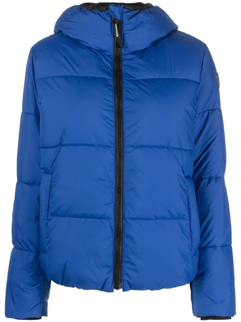Puffy hooded jacket