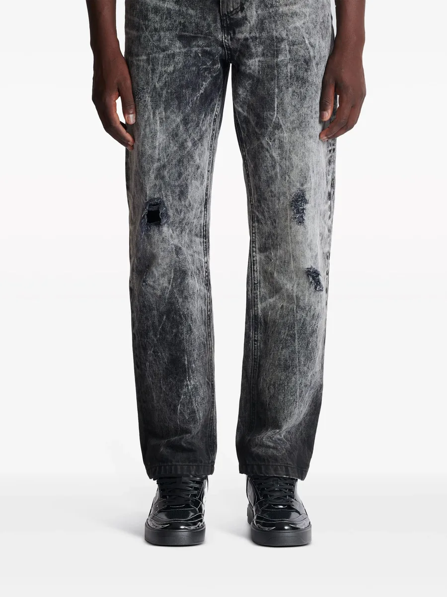 mid-rise straight-leg jeans 9