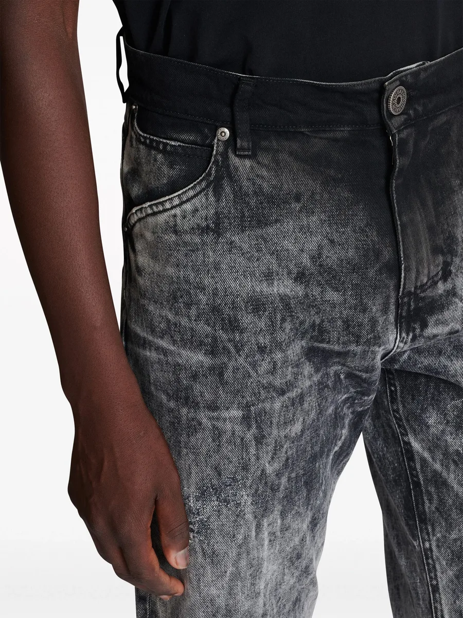 mid-rise straight-leg jeans 12