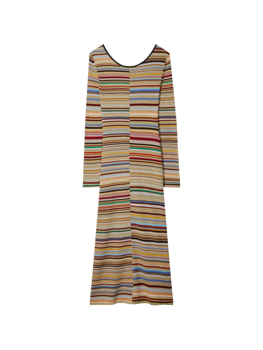 платье в рубчик с полосками Signature Stripe 2