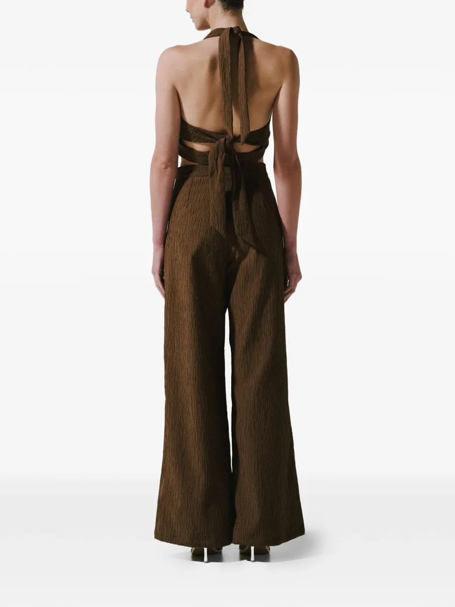 Louise stone-embellished halterneck top 6