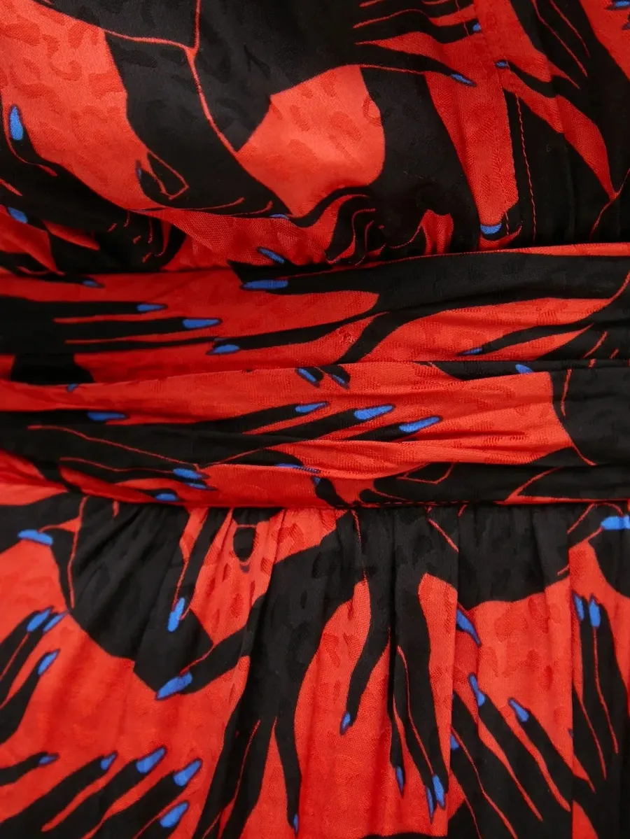 tiered printed midi dress 9