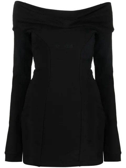 off-shoulder mini dress