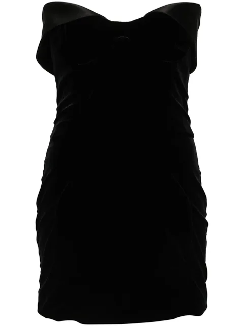 velvet mini dress