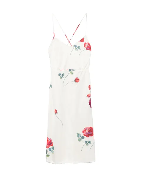 floral print slip dress