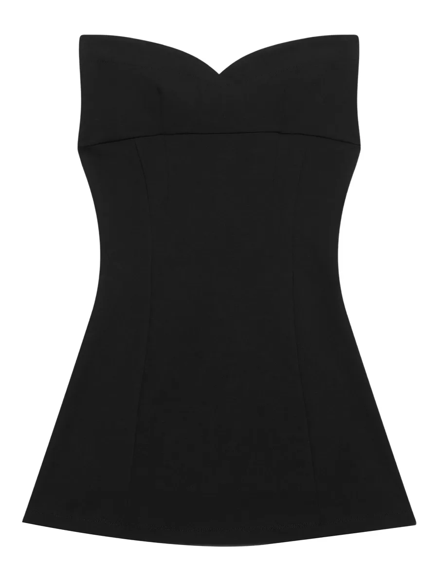 square-neck mini dress (two-piece) 4