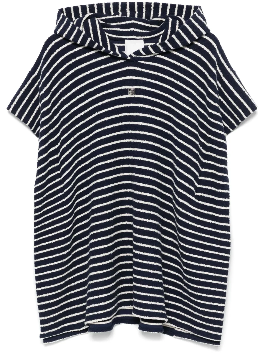 striped towelling poncho 2