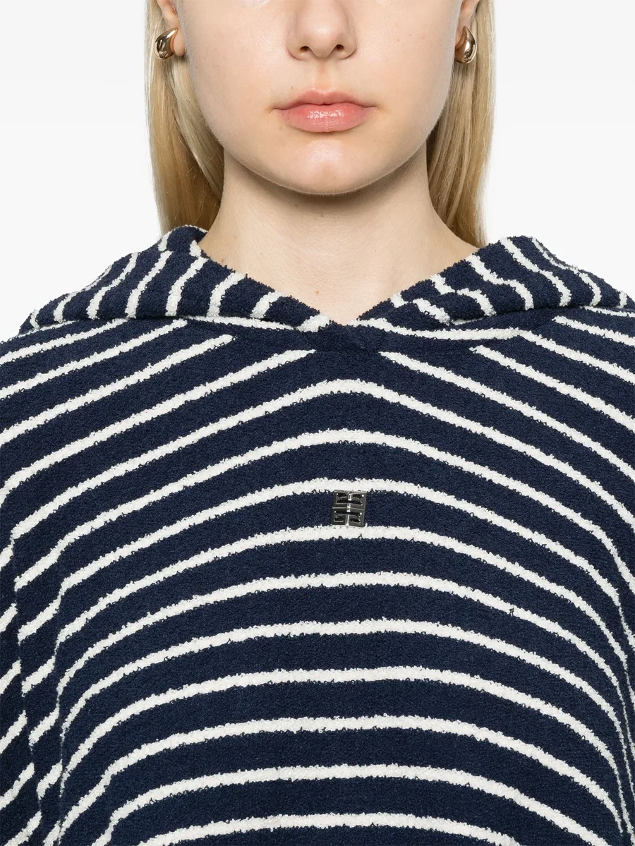 striped towelling poncho 9
