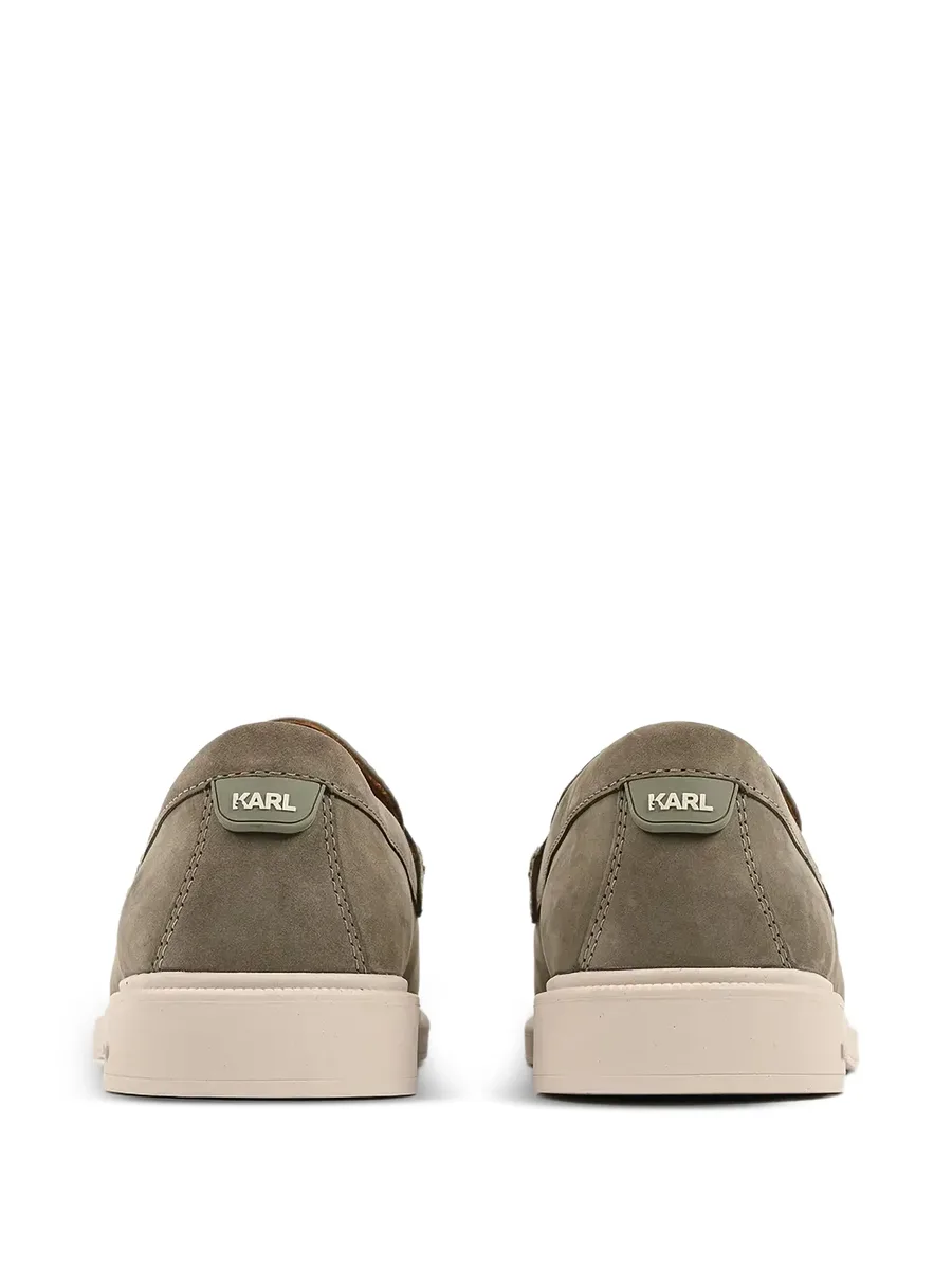 Kori monogram-embossed leather loafers 6