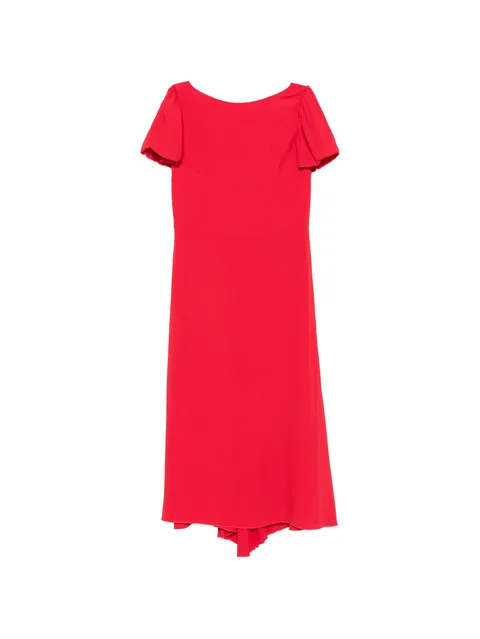 flutter-sleeve midi dress
