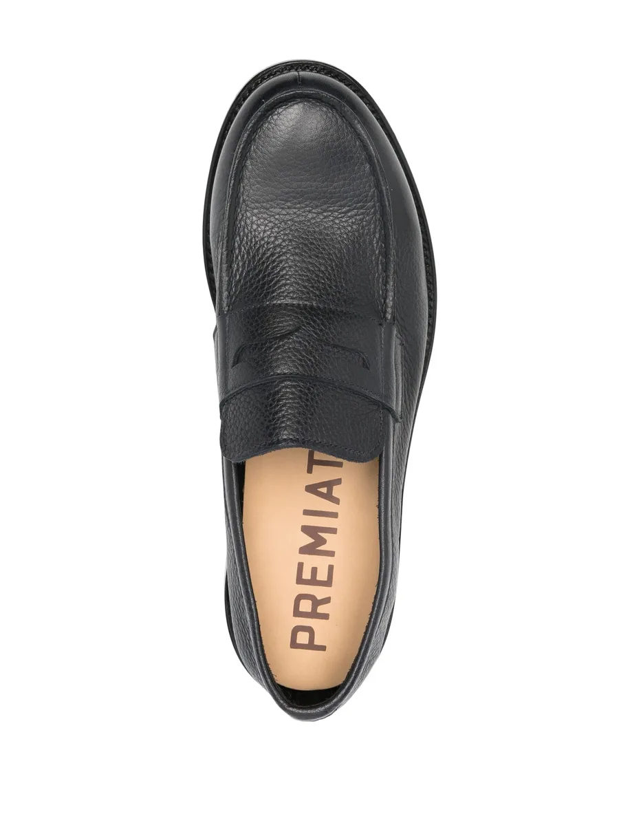 penny-slot leather loafers 8