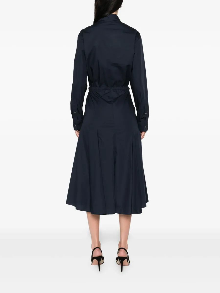 button-down flared midi dress 8