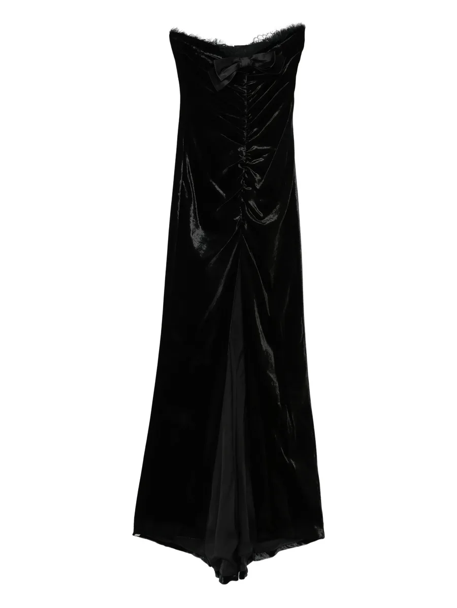 bow-detail velvet gown 2