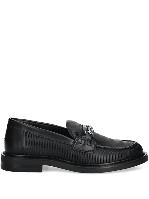 chain-detail loafers