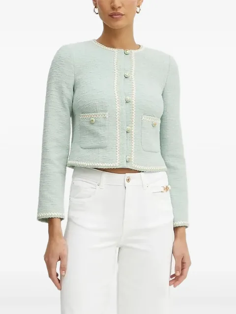 tweed embellished jacket