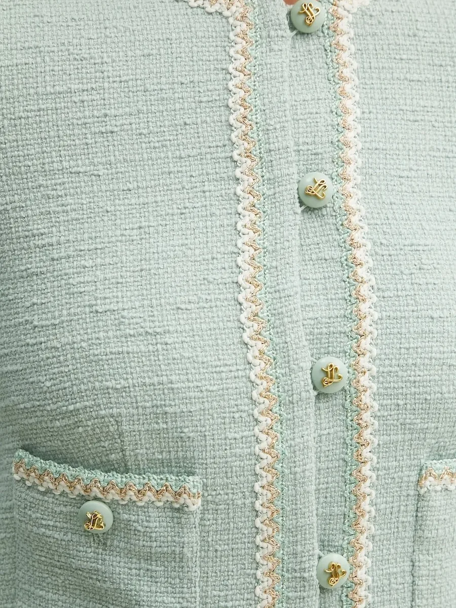 tweed embellished jacket 8