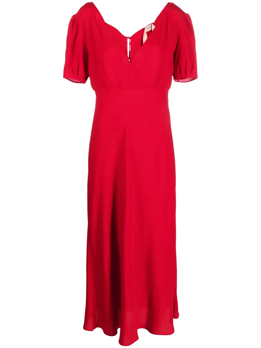 tie-fastening midi dress 2