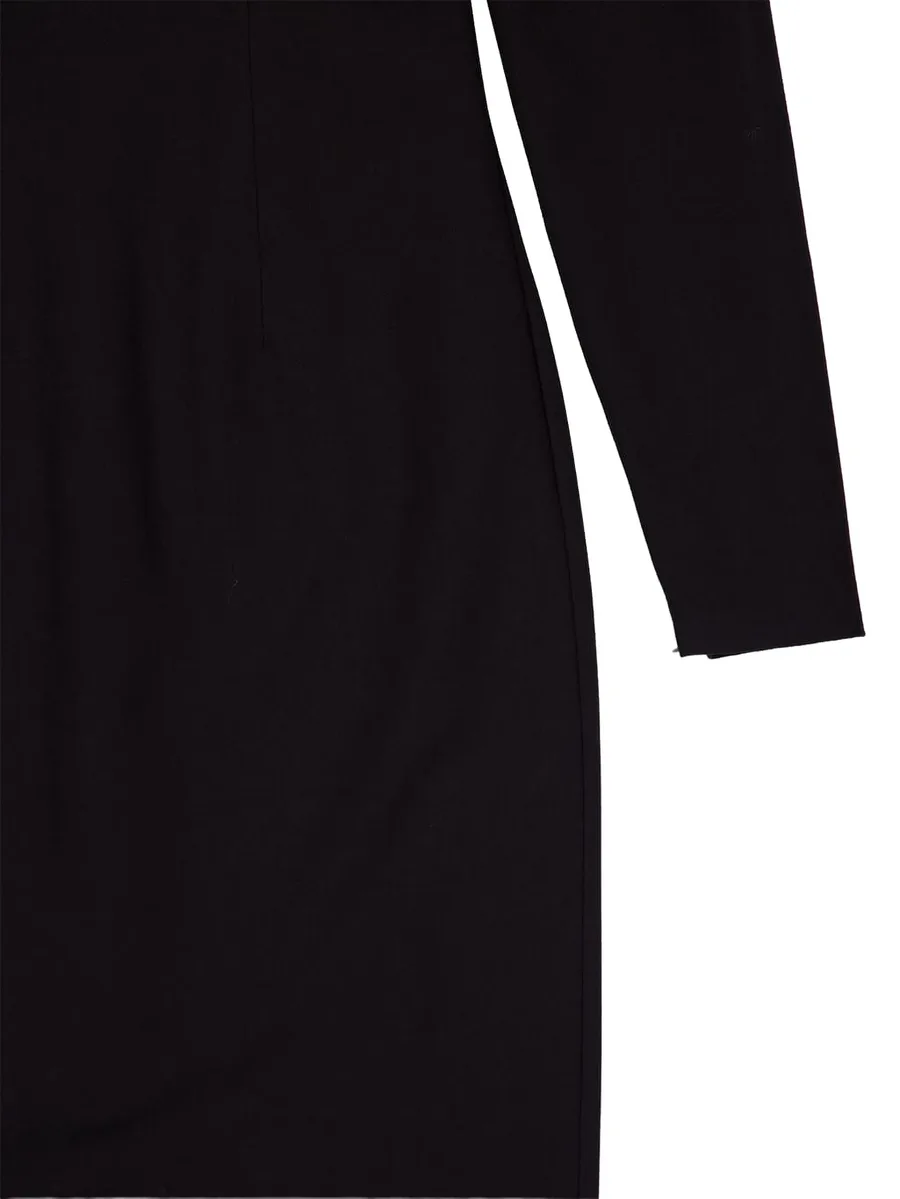 twist-detail long-sleeve dress 8