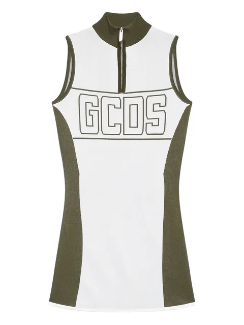 logo-print mini dress