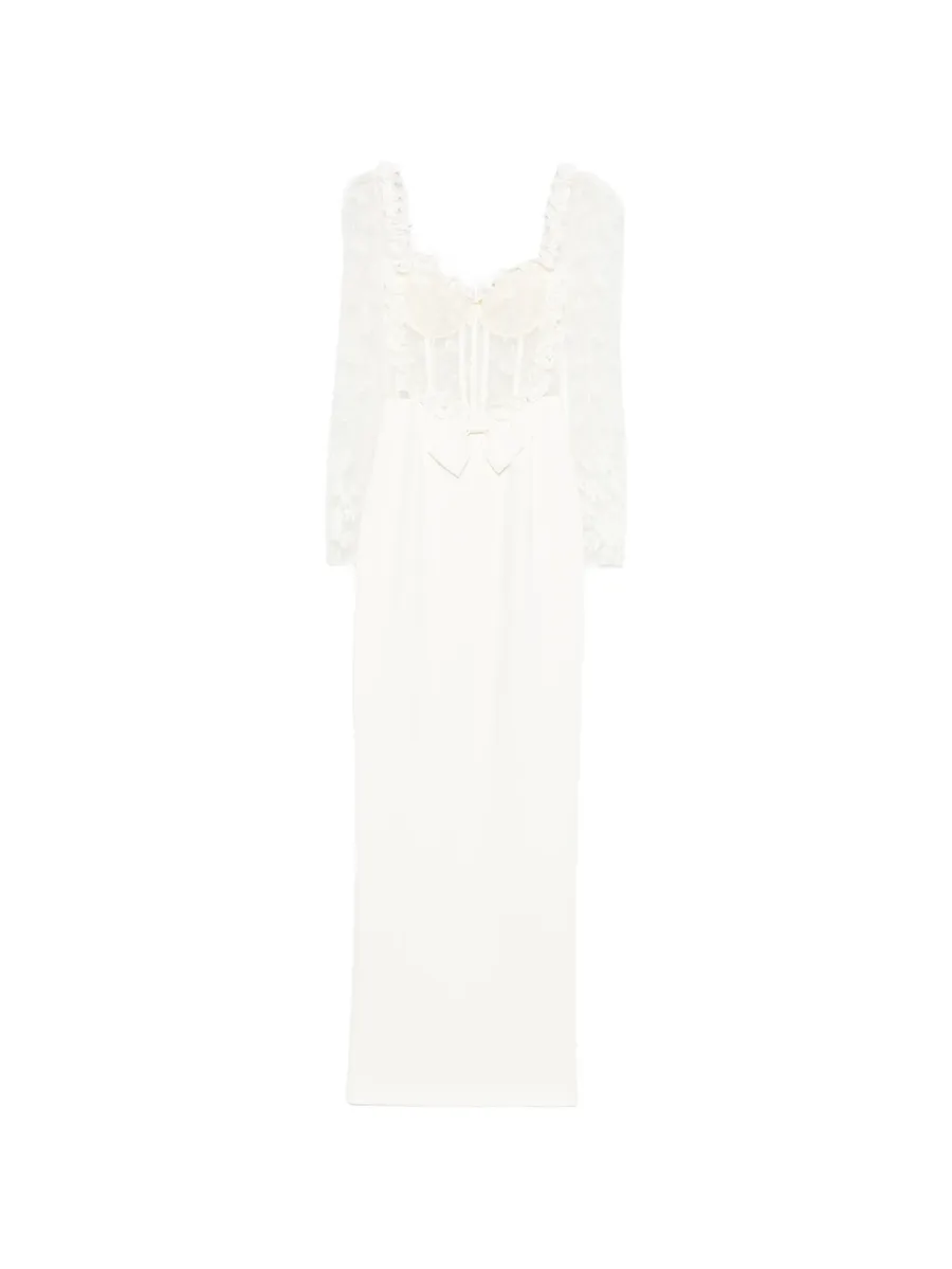 lace bow maxi dress 2