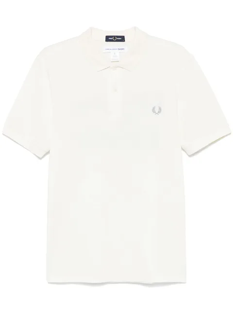 рубашка поло с надписью из коллаборации с Fred Perry