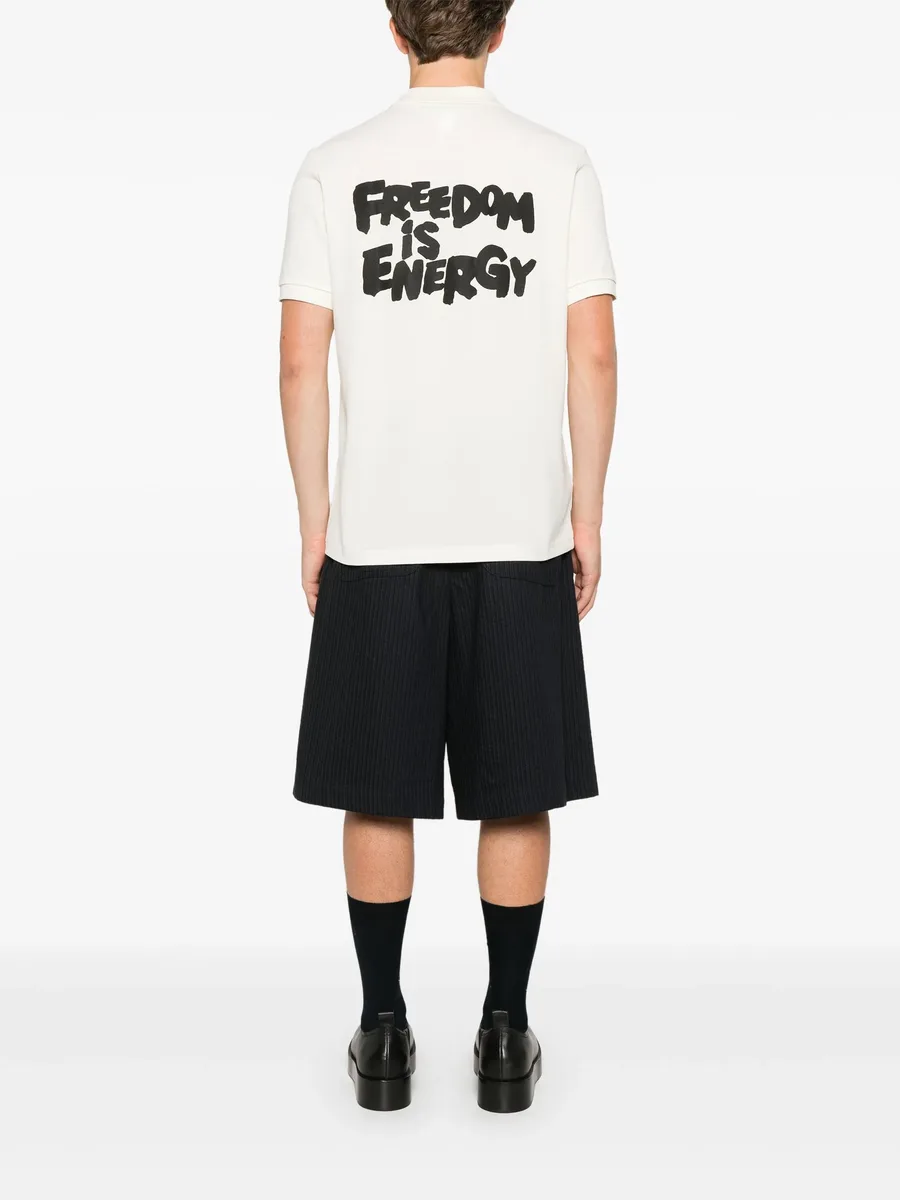 рубашка поло с надписью из коллаборации с Fred Perry 4