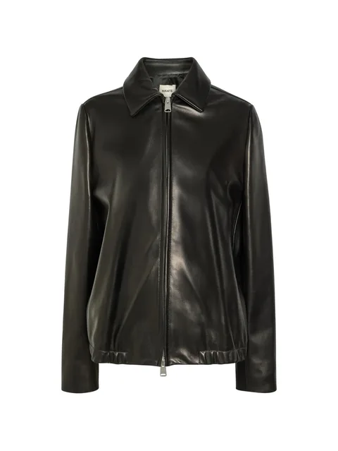Jackson zip-up leather jacket